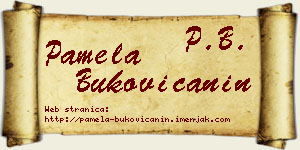 Pamela Bukovičanin vizit kartica